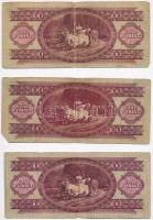 1949. 100Ft (3x) T:III- 
Adamo F28