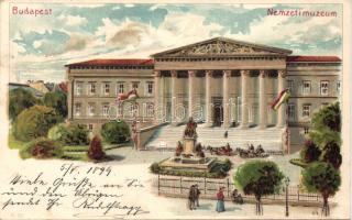 1899 Budapest Nemzeti múzeum Litho