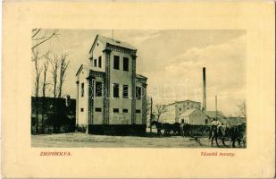 1911 Zsombolya, Jimbolia; Tűzoltó torony. W.L. Bp. 6648. Bundy Ferenc kiadása / firefighters tower