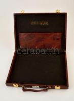 Műbőr aktatáska, 37×26×5 cm