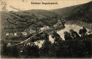 1907 Dognácska, Dognecea; látkép / general view