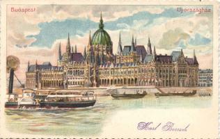 1899 Budapest Parlament Litho (Ek)