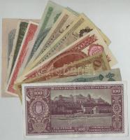 1920-1923. 1K-500K + 1930-1946. 1P-100.000.000P + 1962-1984. 10Ft-100Ft + 2db-os pengő és forint ban...