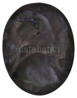 DN "Dante e Beatrice" bronzozott Zn plakett, hátlapon akasztóval (138x108mm) T:2 kopott br...