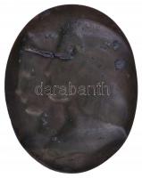 DN "Raffaello e Fornarina" bronzozott Zn plakett, hátlapon akasztóval (136x108mm) T:2 kopo...