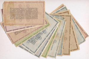 1946. 13db-os vegyes magyar adópengő bankjegy tétel T:III,III-