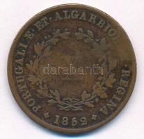 Portugália 1852. 10R Cu "II. Mária" T:2-
Portugal 1852. 10 Reis Cu "Maria II" C...