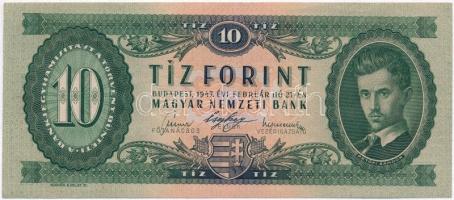 1947. 10Ft T:II Hungary  1947. 10 Forint C:XF  Adamo F2