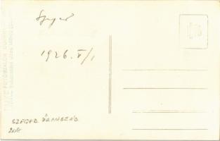 ~1926 A Magyar Királyi Folyamőrség "Szeged" WELS típusú őrnaszádja Óbudán az öbölben / Hun...