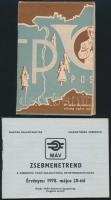 1937-1978 Vegyes közlekedéssel kapcsolatos tétel, 1978-as MÁV Zsebmenetrend, 1960 Személydíjszabási ...