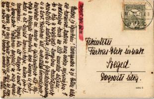 1914 Budapest XII. Zugligeti templom keresztjének szentelése, főfejedelemasszony, növendékek, építőm...