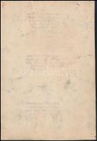 cca 1930 "A hosszú élet titka a mindennapi Ovomaltine" - reklámterv, hátoldalon a Globus N...