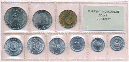 1982. 2f-10Ft (9xklf) érmés forgalmi sor fóliatokban T:1 Adamo FO15