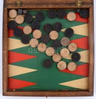 Régi go játék fa tartóban