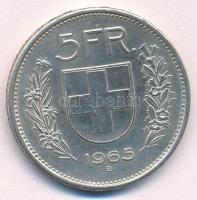 Svájc 1965B 5Fr Ag T:1-,2 Switzerland 1965B 5 Francs Ag C:AU,XF  Krause KM#40