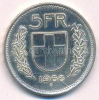 Svájc 1966B 5Fr Ag T:1-,2 Switzerland 1966B 5 Francs Ag C:AU,XF  Krause KM#40