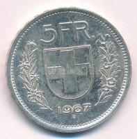 Svájc 1967B 5Fr Ag T:1-,2 Switzerland 1967B 5 Francs Ag C:AU,XF  Krause KM#40