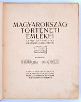 Magyarország történeti emlékei. Az 1896. évi ezredéves országos kiállításon. Szerk.: Czobor Béla. 1....