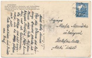 Budapest XI. Kilátás a Szent Gellért szálló és gyógyfürdőre (EK)