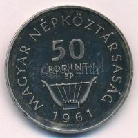 1961. 50Ft Ag "Liszt" T:2 patina
Adamo EM8