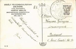 1940 Szatmárnémeti, Satu Mare; bevonulás, Horthy Miklós / entry of the Hungarian troops with Horthy ...