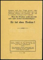 1945 Budapesti német megszálló katonákhoz intézett német nyelvű röplap