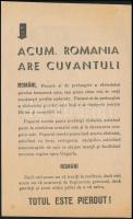 1944 Román nyelvű németellenes röplap