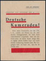 1945 Németeket oroszokhoz való átállásra biztató német nyelvű röplap