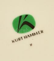 2 db ónfedeles német söröskorsó, matricás, jelzett, m: 16,5 cm