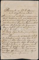 1860 Lévay Zsigmond saját kézzel írt levele