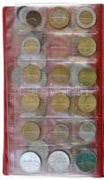 63db-os vegyes külföldi fémpénz tétel kis albumban, közte Ausztria, Lengyelország, Olaszország, Vati...