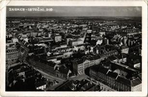 1941 Zagreb, Zágráb; Istocni dio / general view of the eastern part of the town (EK)