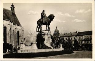 Kolozsvár, Cluj; Mátyás király szobor / statue of Matthias Corvinus