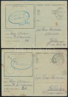 cca 1940 6 db tábori posta levelezőlap