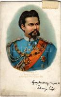 Ludwig II. König von Bayern / Ludwig II of Bavaria, obituary postcard. Carl Otto Hayd No. 4275. litho (EB)