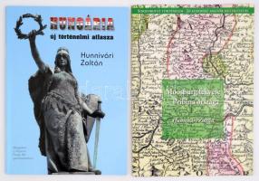 2 db Hunnivári Zoltán könyv: Hungária új történelmi atlasza, Moosburg fekvése, Pribina országa