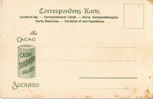 Linz, Cacao Suchard. Ober-Oesterreich / Chocolate advertisement, folklore. Art Nouveau, litho (fl)