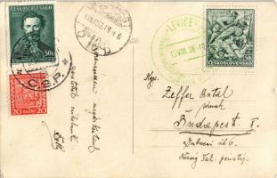 1938 Léva, Levice; János Vitéz daljáték / advertisement for a play s: Tary  + So. Stpl