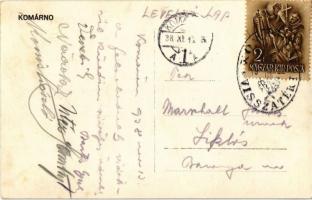 Komárom, Komárnó; + "1938 Komárom visszatért" So. Stpl