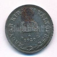 1920. 10f Fe technológiai hibás veret T:1-,2 hátlapon rozsda