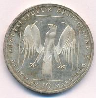 NSZK 1990J 10M Ag "800 éves a Német Lovagrend" T:1- kis patina FRG 1990J 10 Mark Ag "...
