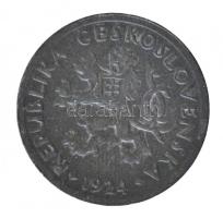 Csehszlovákia 1924. 2h Zn technológiai hibás veret T:1-
Czechoslovakia 1924. 2 Halere Zn struck wit...