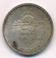1938. 5P Ag "Szent István" T:1-,2 patina
Adamo P8.1
