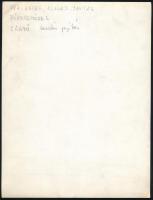 Budapest(?), utcakép: szőrmeüzlet, fotó, hátulján feliratozva, 18,5×24 cm