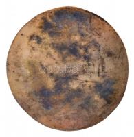 ~2000. "DOMBOVARIENSE 1715 SIGILLVM OPPIDI" egyoldalas Br emlékérem, fa dísztokban (59mm) ...