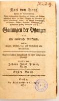 Gattungen der Pflanzen und ihre natürliche Merkmale ... I.-II. Gotha, 1775. Karl Wilhelm Ettinger, h...
