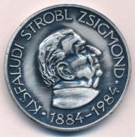 Szabolcs Péter (1942-) 1984. "MÉE Zala megye / Kisfaludi Strobl Zsigmond" ezüstpatinázott ...