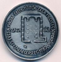 Szabolcs Péter (1942-) 1985. &quot;MÉE Zalaegerszeg / A szláv írásbeliség emlékére&quot; ezüstpatinázott Br emlékérem (42,5mm) T:1-