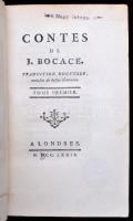 Bocaccio: Le Décameron de Jean. Boccace I. kötet. Londres 1777.  François Boucher, Charles Eisen és ...