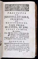 Antoine, Paul Gabriel: Tractatus Theologicus de Justitia et Jure... Jaurini (Győr), 1755. Joannis St...